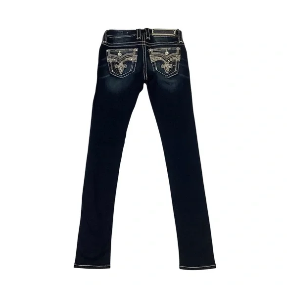 Rock Revival Claret Mid-rise Skinny Jeans Sz 24